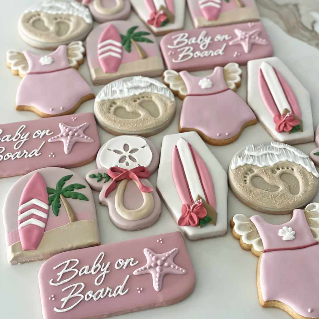 Baby on Board Surfing Baby Shower