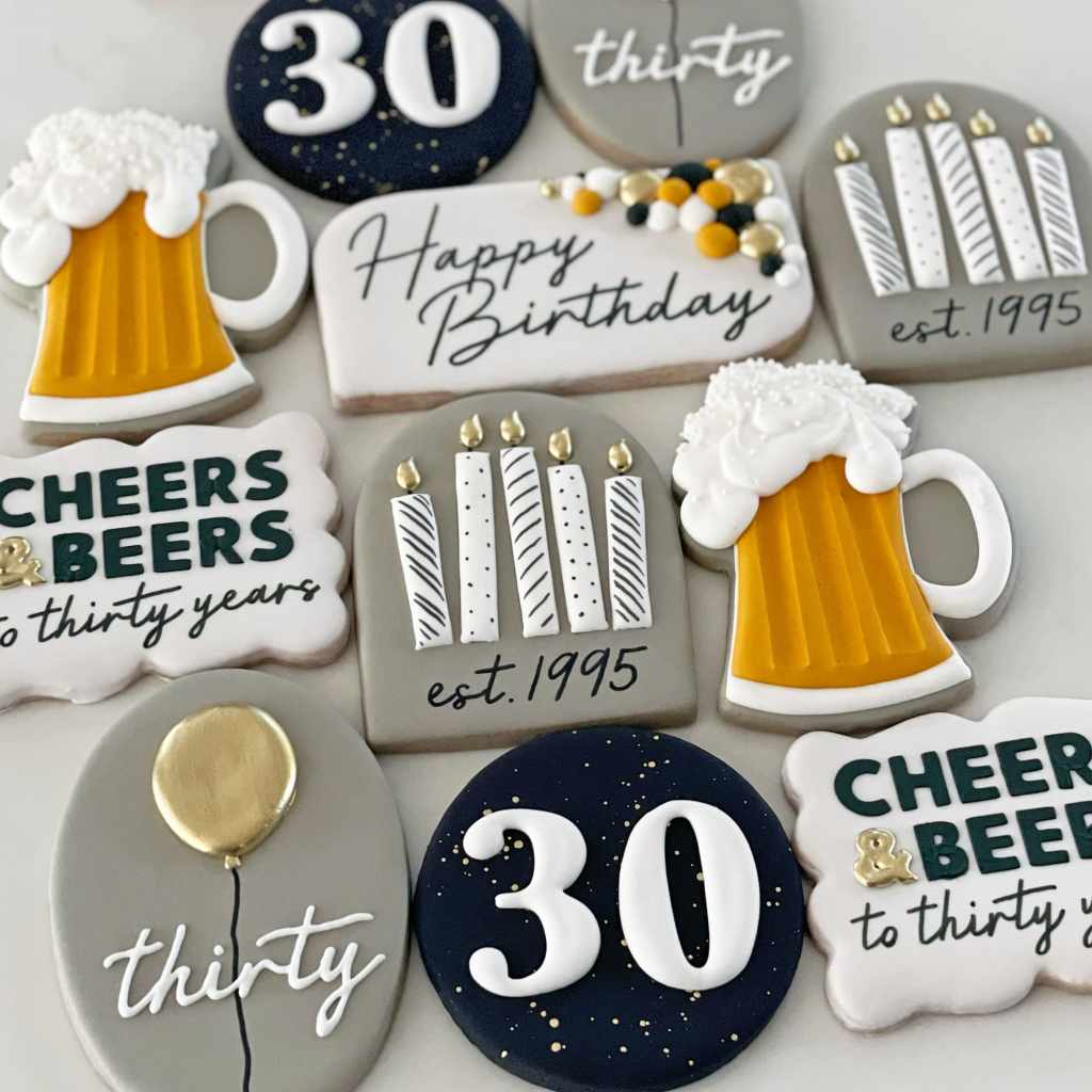 30th Birthday Cookies